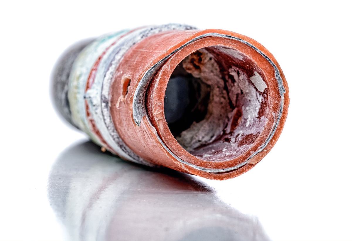 Degraded Plastic Pipe